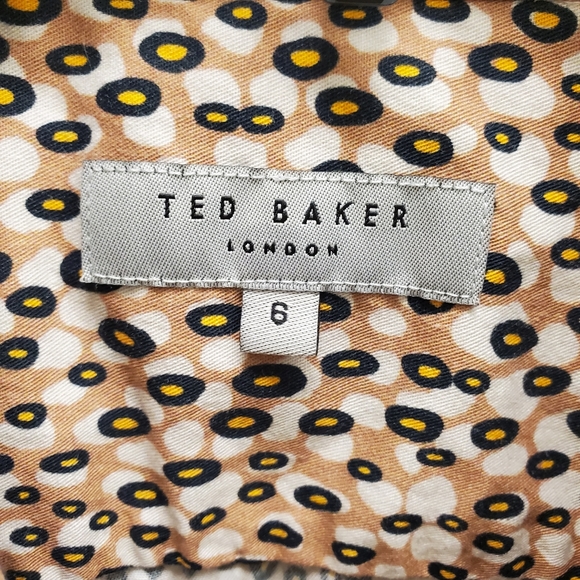 Ted Baker 'Dunston' Long Sleeve Retro Dot Shirt XL/XXL - Picture 3 of 11